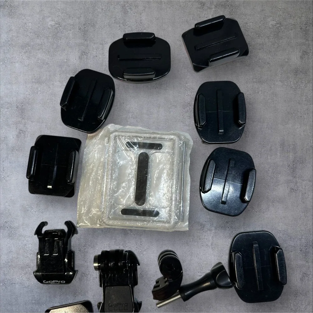 GoPro Accessory Kit Mounts Bases Screws‎ Thumbscrews Case Mounts